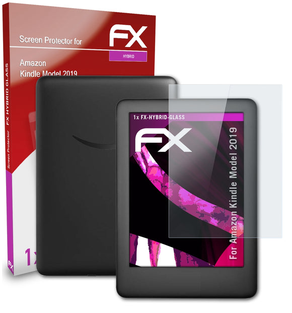 atFoliX FX-Hybrid-Glass Panzerglasfolie für Amazon Kindle (Model 2019)
