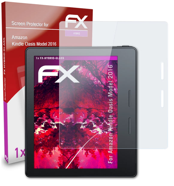atFoliX FX-Hybrid-Glass Panzerglasfolie für Amazon Kindle Oasis (Model 2016)