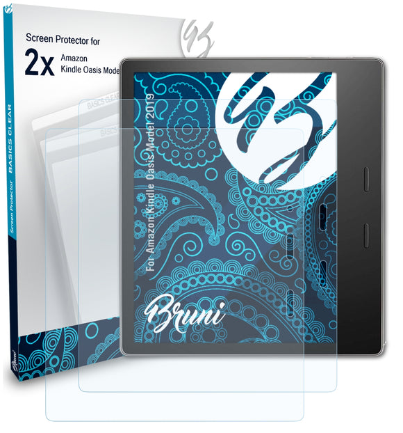 Bruni Basics-Clear Displayschutzfolie für Amazon Kindle Oasis (Model 2019)