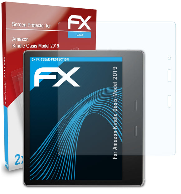 atFoliX FX-Clear Schutzfolie für Amazon Kindle Oasis (Model 2019)