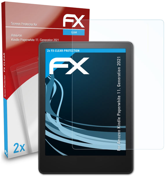 atFoliX FX-Clear Schutzfolie für Amazon Kindle Paperwhite (11. Generation 2021)