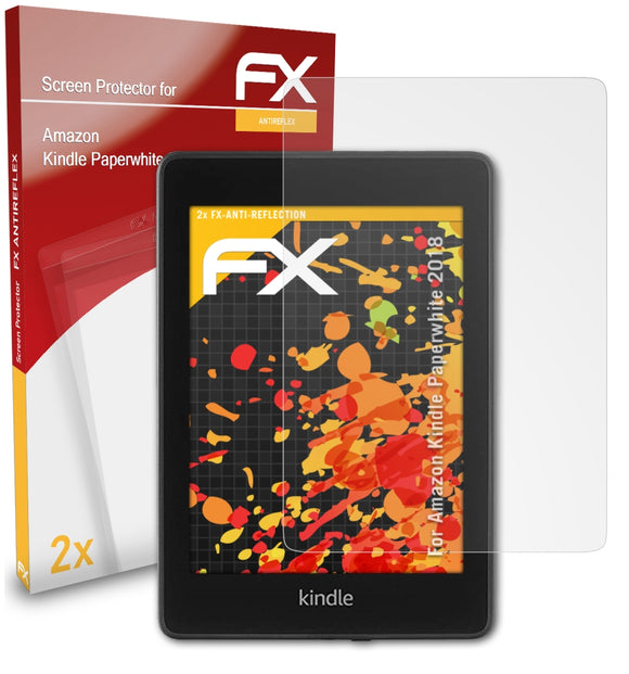 atFoliX FX-Antireflex Displayschutzfolie für Amazon Kindle Paperwhite (2018)