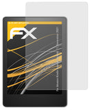 Panzerfolie atFoliX kompatibel mit Amazon Kindle Paperwhite Kids 11. Generation 2021, entspiegelnde und stoßdämpfende FX (2X)