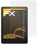 Panzerfolie atFoliX kompatibel mit Amazon Kindle Paperwhite Signature Edition 11 Gen. 2021, entspiegelnde und stoßdämpfende FX (2X)