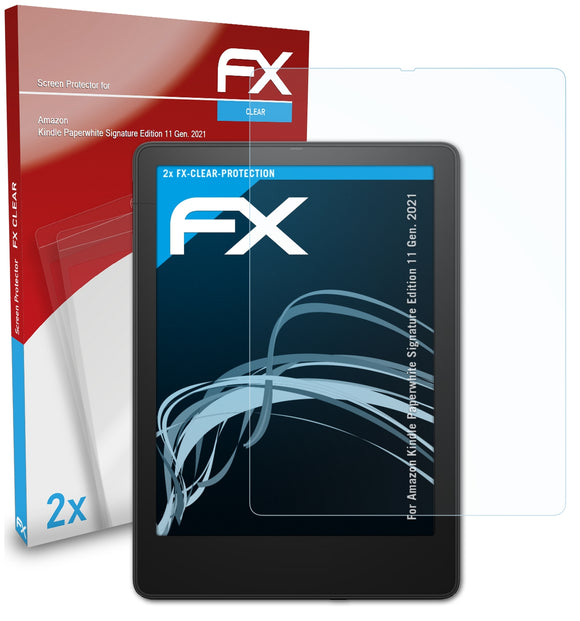 atFoliX FX-Clear Schutzfolie für Amazon Kindle Paperwhite Signature Edition (11 Gen. 2021)