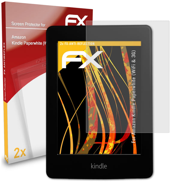 atFoliX FX-Antireflex Displayschutzfolie für Amazon Kindle Paperwhite (WiFi & 3G)