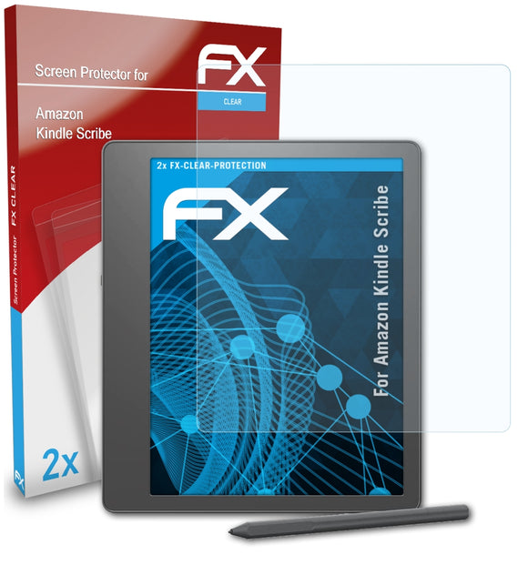 atFoliX FX-Clear Schutzfolie für Amazon Kindle Scribe