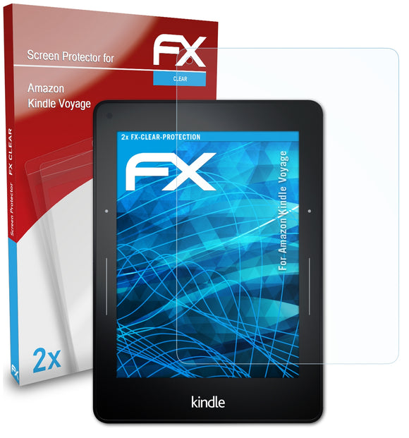 atFoliX FX-Clear Schutzfolie für Amazon Kindle Voyage