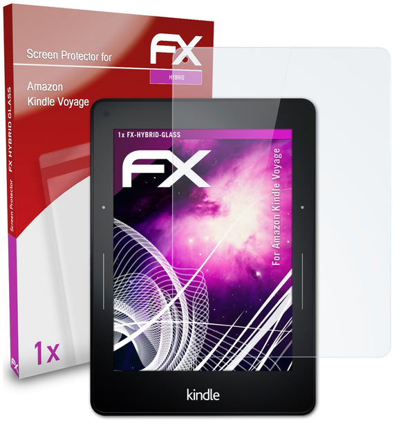 atFoliX FX-Hybrid-Glass Panzerglasfolie für Amazon Kindle Voyage