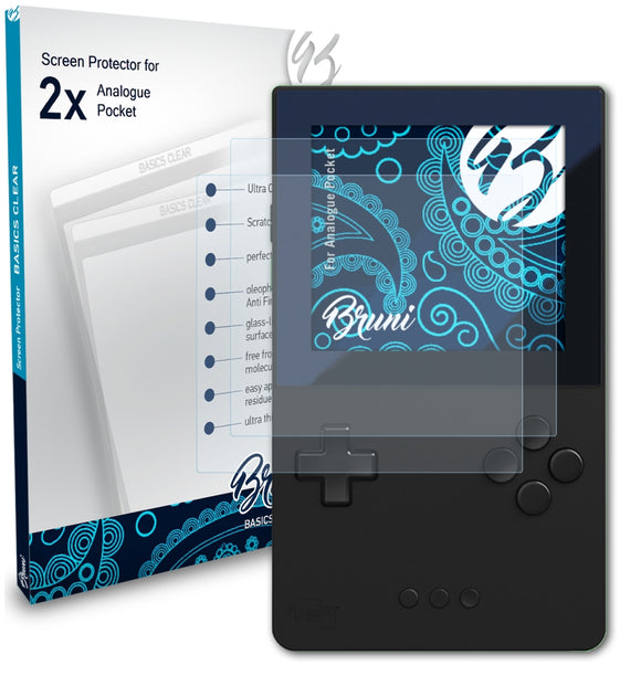 Bruni Basics-Clear Displayschutzfolie für Analogue Pocket