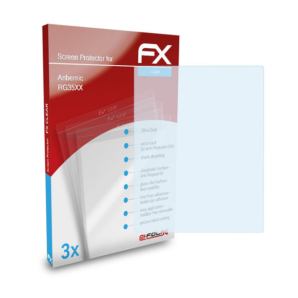 atFoliX FX-Clear Schutzfolie für Anbernic RG35XX
