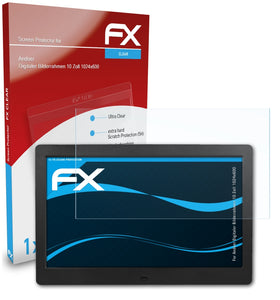 atFoliX FX-Clear Schutzfolie für Andoer Digitaler Bilderrahmen 10 Zoll (1024x600)