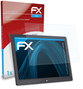 atFoliX FX-Clear Schutzfolie für Andoer Digitaler Bilderrahmen 15.6 Zoll (1280x800)