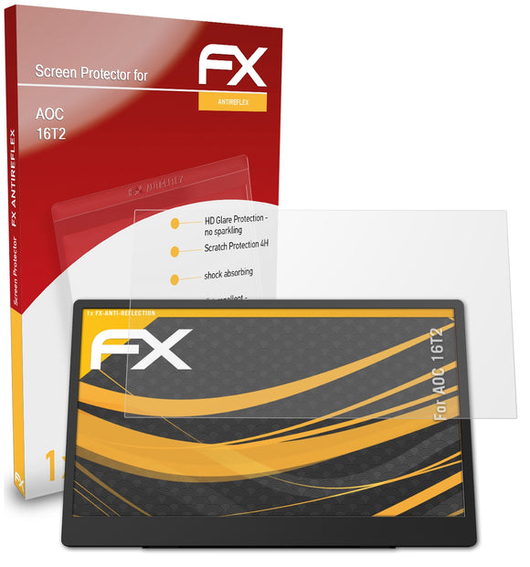 atFoliX FX-Antireflex Displayschutzfolie für AOC 16T2