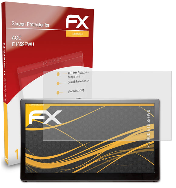 atFoliX FX-Antireflex Displayschutzfolie für AOC E1659FWU