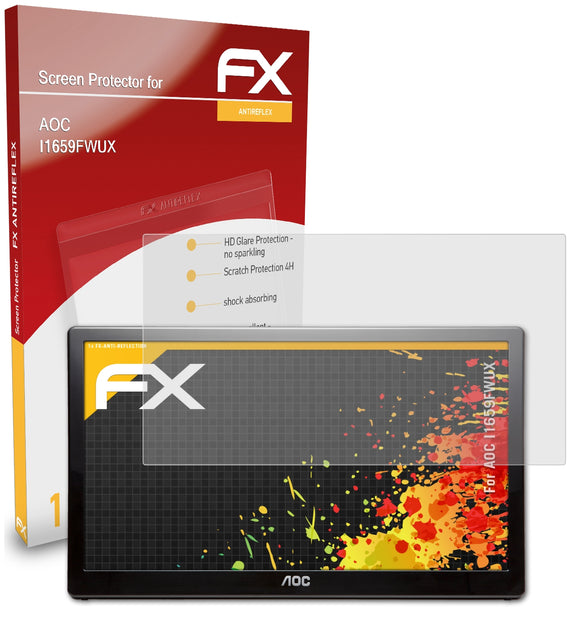 atFoliX FX-Antireflex Displayschutzfolie für AOC I1659FWUX