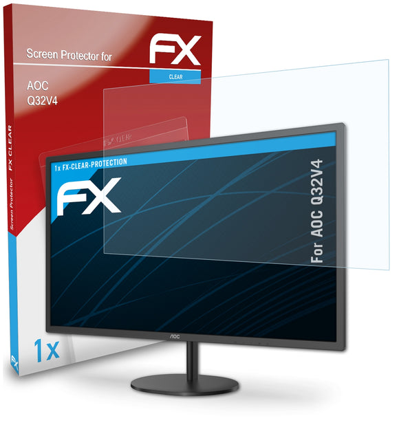 atFoliX FX-Clear Schutzfolie für AOC Q32V4