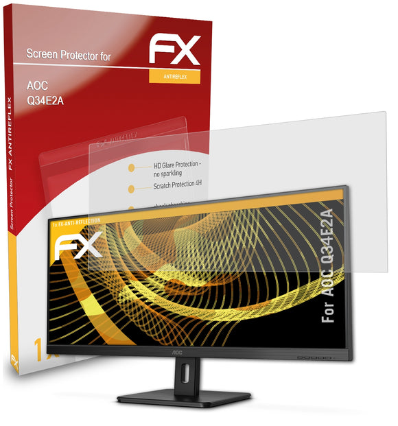 atFoliX FX-Antireflex Displayschutzfolie für AOC Q34E2A