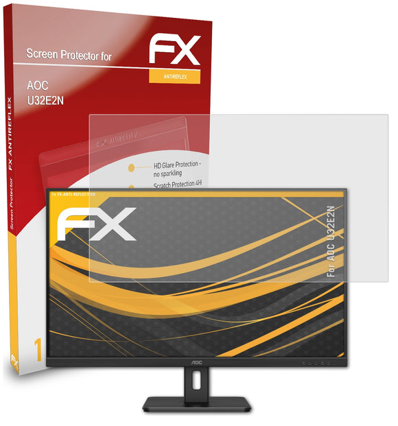 atFoliX FX-Antireflex Displayschutzfolie für AOC U32E2N