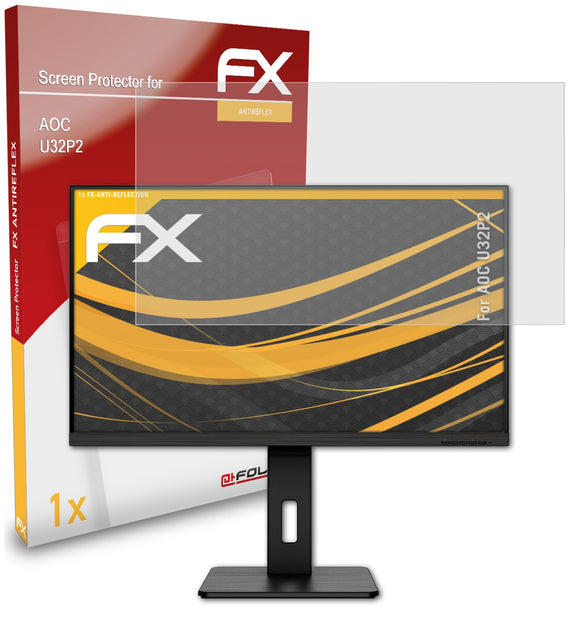 atFoliX FX-Antireflex Displayschutzfolie für AOC U32P2