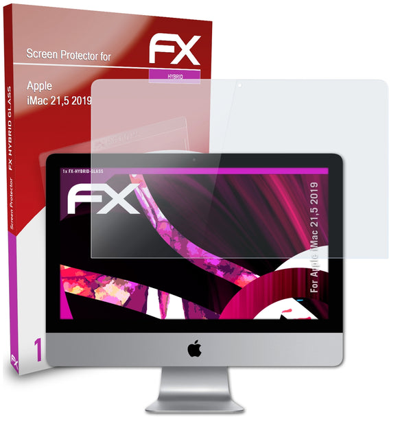 atFoliX FX-Hybrid-Glass Panzerglasfolie für Apple iMac 21,5 (2019)