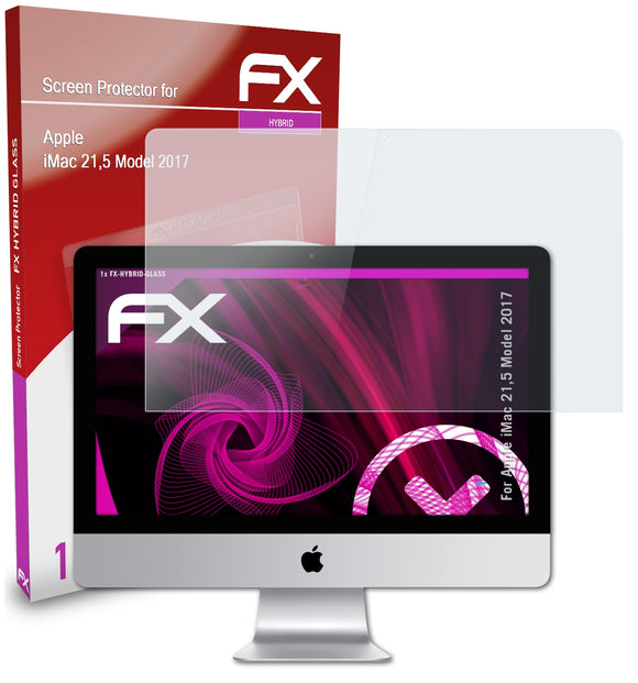 atFoliX FX-Hybrid-Glass Panzerglasfolie für Apple iMac 21,5 Model 2017