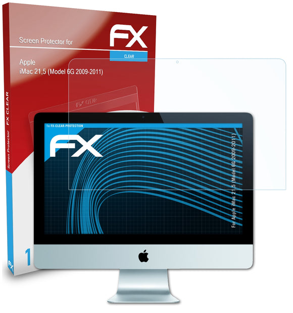 atFoliX FX-Clear Schutzfolie für Apple iMac 21,5 (Model 6G 2009-2011)