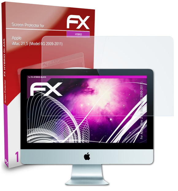 atFoliX FX-Hybrid-Glass Panzerglasfolie für Apple iMac 21,5 (Model 6G 2009-2011)