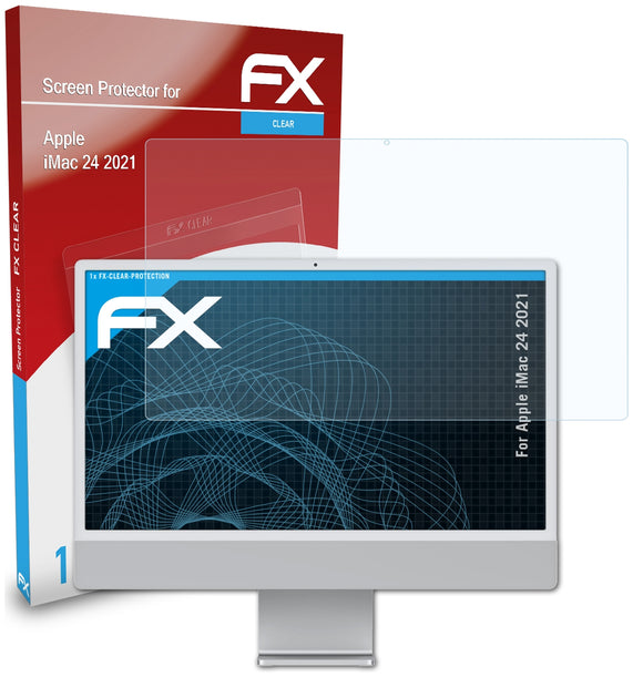atFoliX FX-Clear Schutzfolie für Apple iMac 24 (2021)