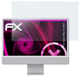 Glasfolie atFoliX kompatibel mit Apple iMac 24 2021, 9H Hybrid-Glass FX