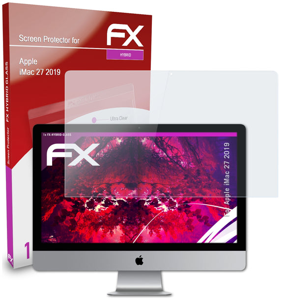 atFoliX FX-Hybrid-Glass Panzerglasfolie für Apple iMac 27 (2019)