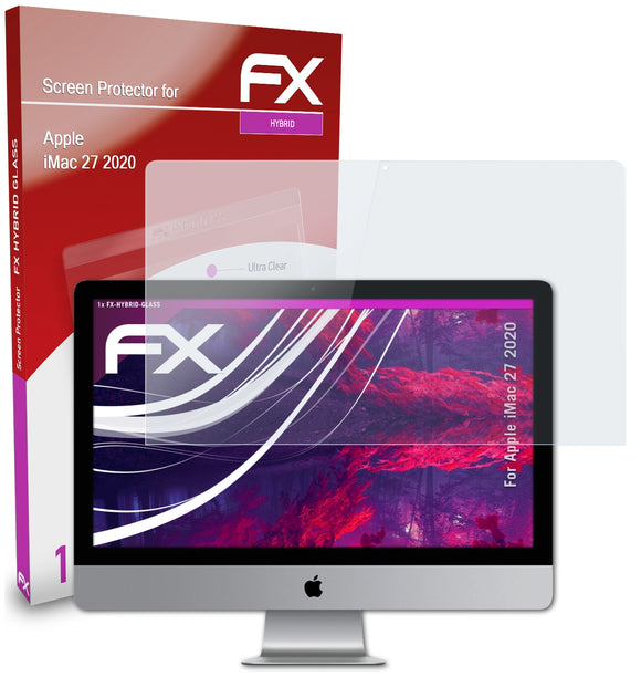 atFoliX FX-Hybrid-Glass Panzerglasfolie für Apple iMac 27 (2020)