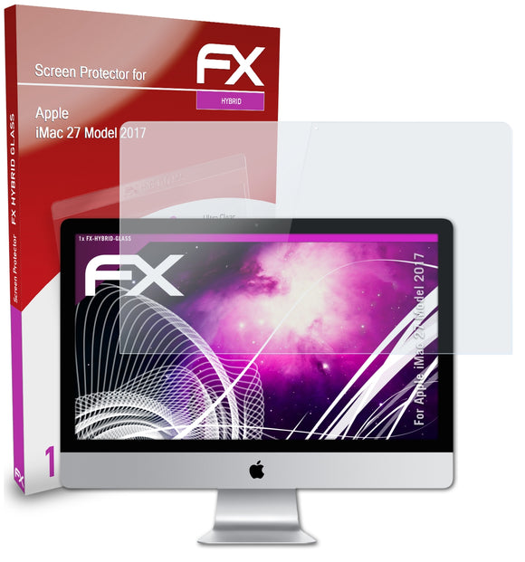atFoliX FX-Hybrid-Glass Panzerglasfolie für Apple iMac 27 Model 2017