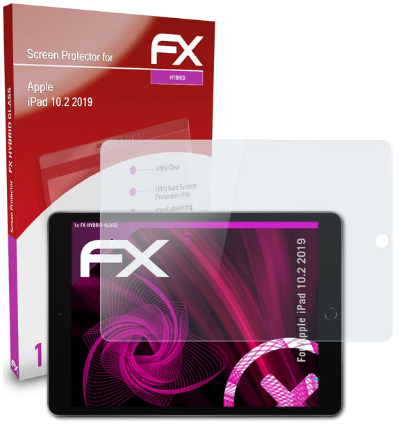 atFoliX FX-Hybrid-Glass Panzerglasfolie für Apple iPad 10.2 (2019)