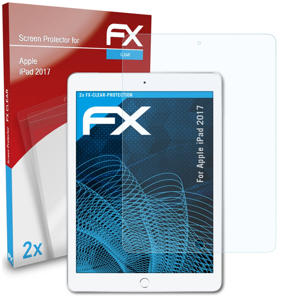 atFoliX FX-Clear Schutzfolie für Apple iPad (2017)