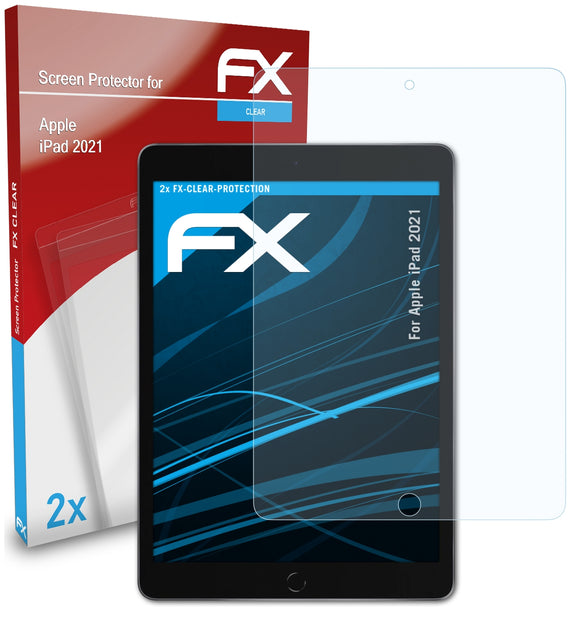 atFoliX FX-Clear Schutzfolie für Apple iPad (2021)