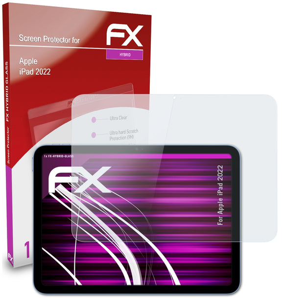 atFoliX FX-Hybrid-Glass Panzerglasfolie für Apple iPad (2022)