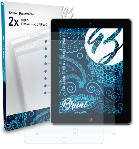 Bruni Basics-Clear Displayschutzfolie für Apple iPad 4 / iPad 3 / iPad 2