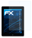 Schutzfolie atFoliX kompatibel mit Apple iPad 4 / iPad 3 / iPad 2, ultraklare FX (2X)