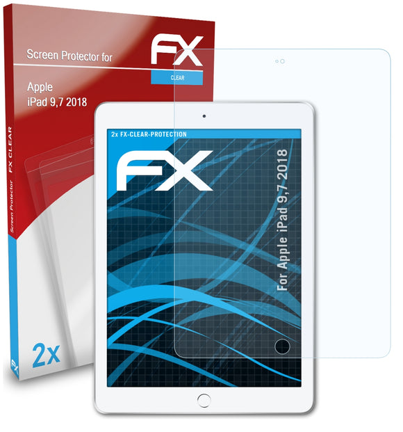 atFoliX FX-Clear Schutzfolie für Apple iPad 9,7 (2018)