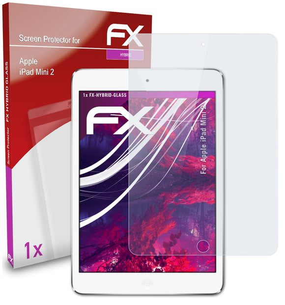 atFoliX FX-Hybrid-Glass Panzerglasfolie für Apple iPad Mini 2