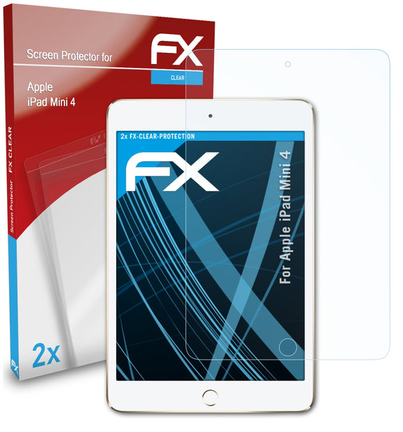 atFoliX FX-Clear Schutzfolie für Apple iPad Mini 4