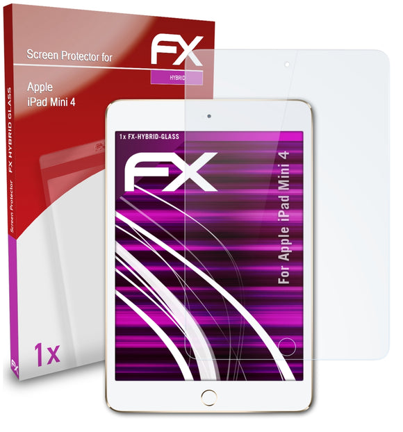 atFoliX FX-Hybrid-Glass Panzerglasfolie für Apple iPad Mini 4