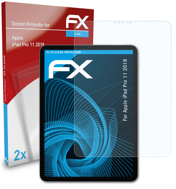 atFoliX FX-Clear Schutzfolie für Apple iPad Pro 11 (2018)