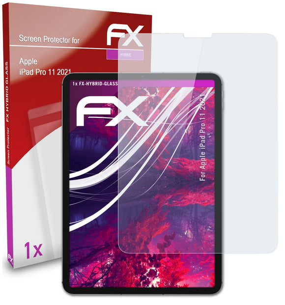 atFoliX FX-Hybrid-Glass Panzerglasfolie für Apple iPad Pro 11 (2021)