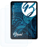 Schutzfolie Bruni kompatibel mit Apple iPad Pro 11 2022, glasklare (2X)