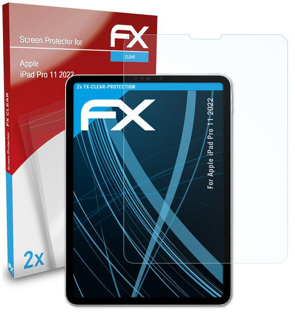 atFoliX FX-Clear Schutzfolie für Apple iPad Pro 11 (2022)