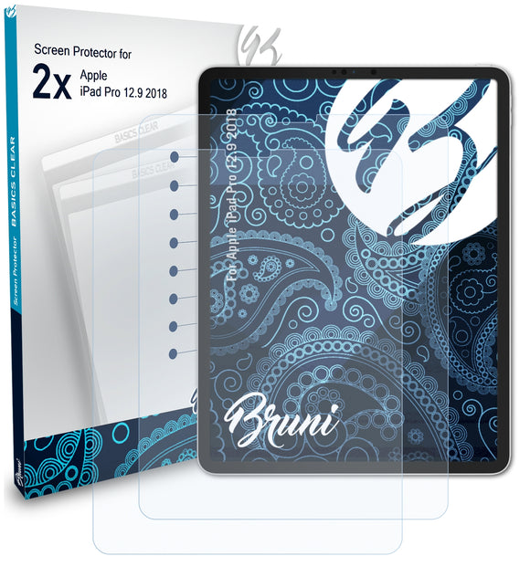 Bruni Basics-Clear Displayschutzfolie für Apple iPad Pro 12.9 (2018)