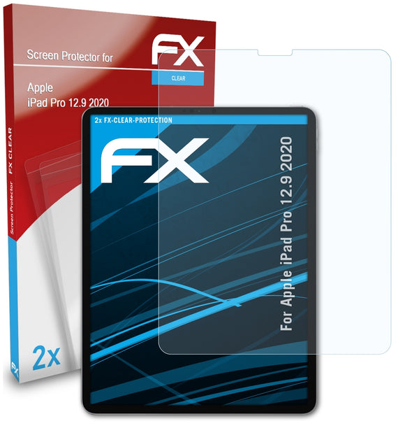 atFoliX FX-Clear Schutzfolie für Apple iPad Pro 12.9 (2020)