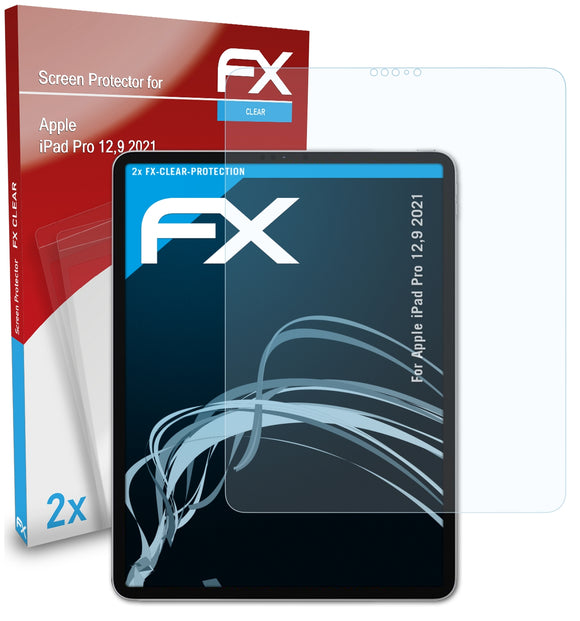 atFoliX FX-Clear Schutzfolie für Apple iPad Pro 12,9 (2021)